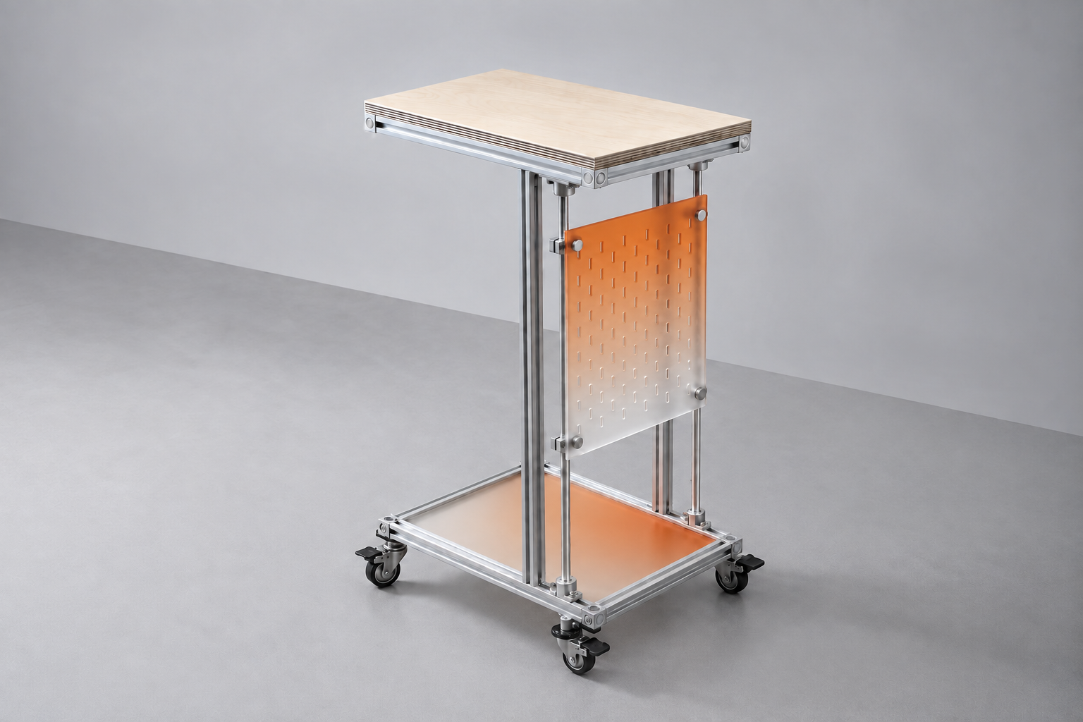 Alumo C-Shape Side Table